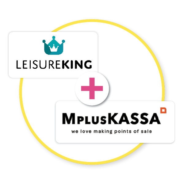 LeisureKing koppelt met MplusKASSA
